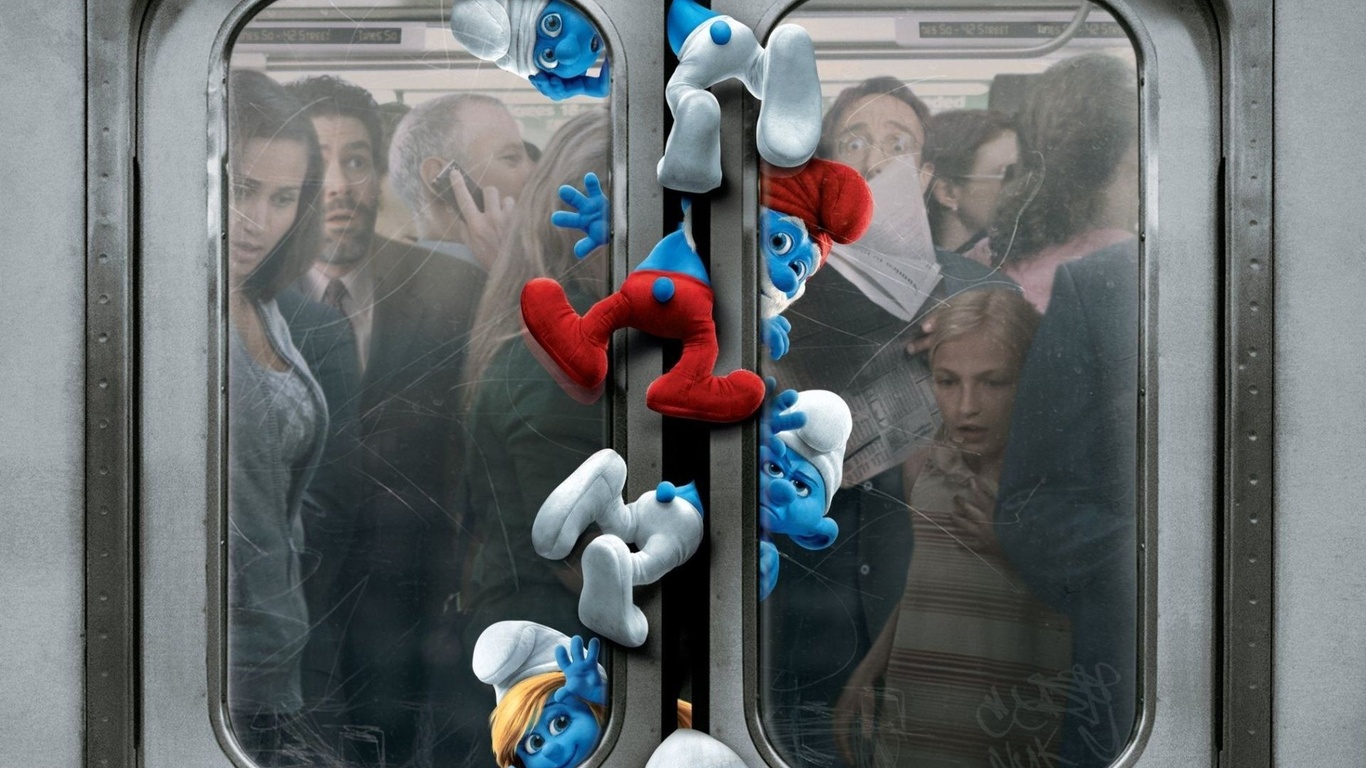 new-york, -, , , underground, station, the movie, Smurfs