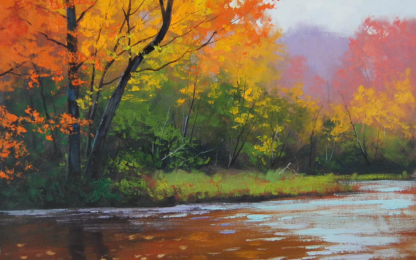 autumn stream, artsaus, , 