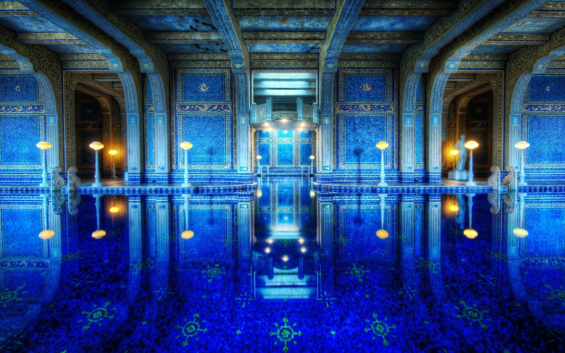 roman pool,  , Hearst castle, california