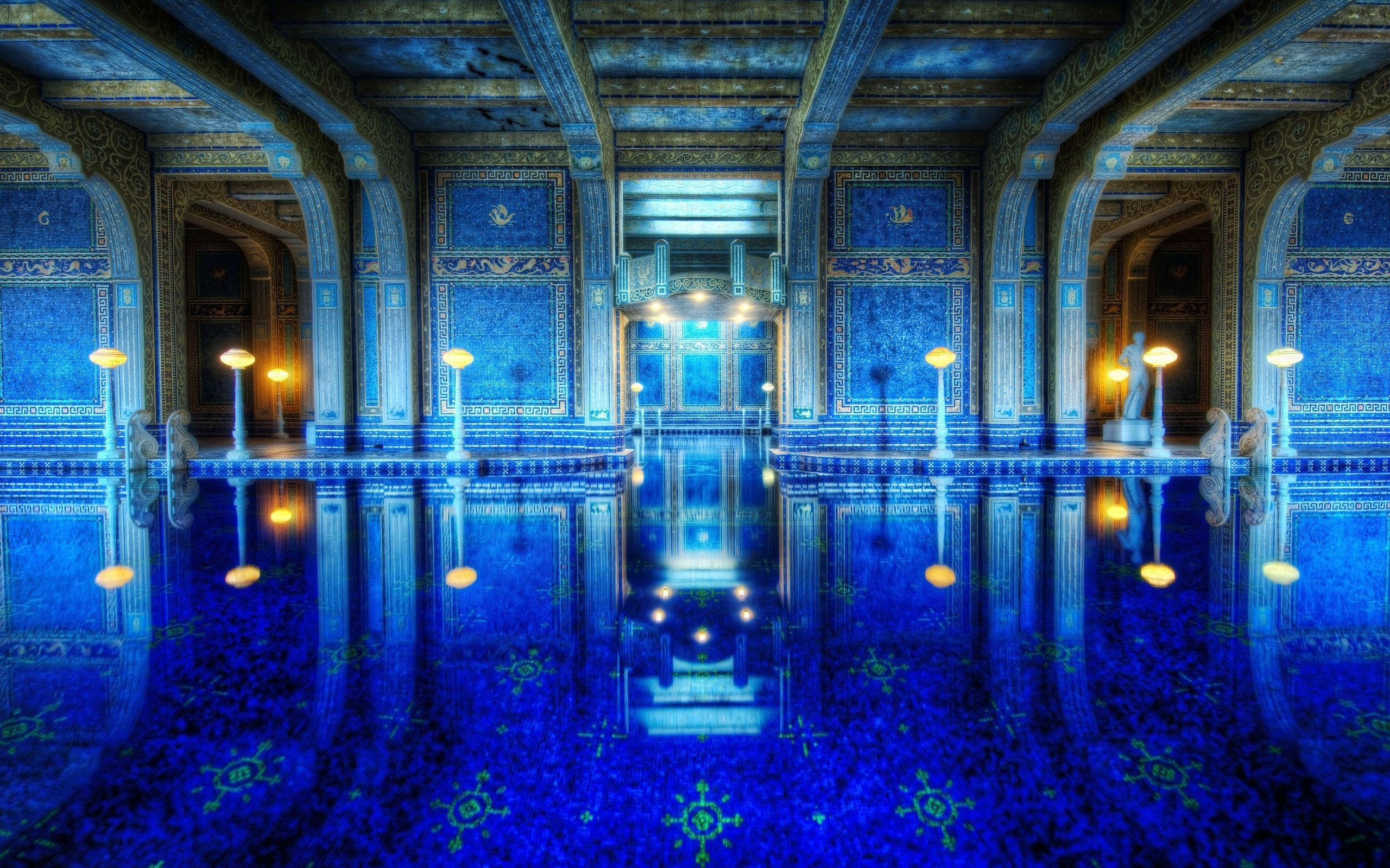 roman pool,  , Hearst castle, california