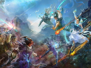 , fantasy, game wallpapers, perfect world, warriors, china, battle, mmorpg, Jade dynasty