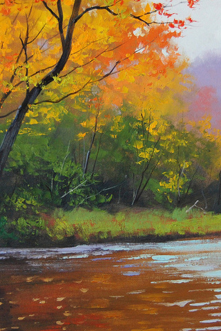 autumn stream, artsaus, , 