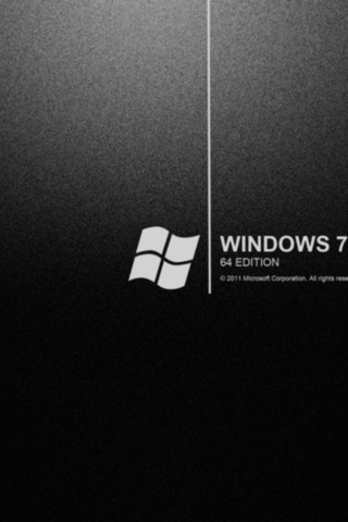 w7, windows 7, обои, черный фон