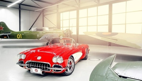 1959, custom, c1, chevrolet, corvette, by pogea racing