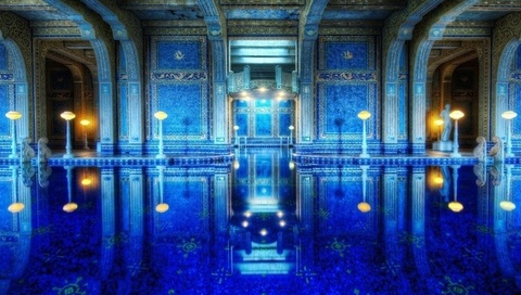 roman pool,  , Hearst castle, california