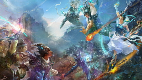 , fantasy, game wallpapers, perfect world, warriors, china, battle, mmorpg, Jade dynasty