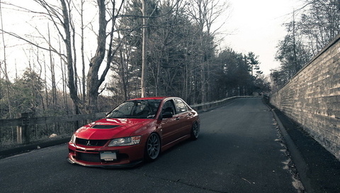 mitsubishi lancer evo, red, , 