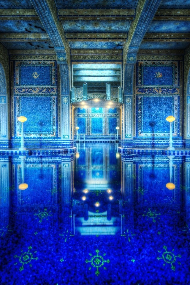 roman pool,  , Hearst castle, california