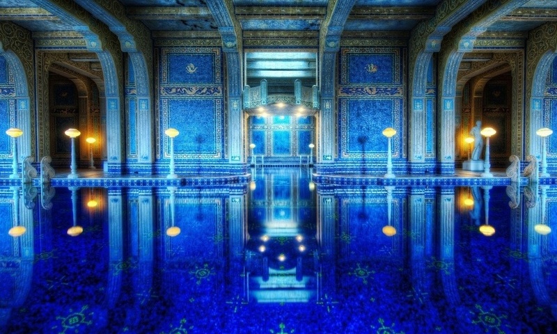 roman pool,  , Hearst castle, california