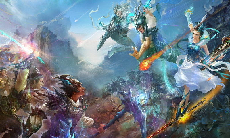 , fantasy, game wallpapers, perfect world, warriors, china, battle, mmorpg, Jade dynasty