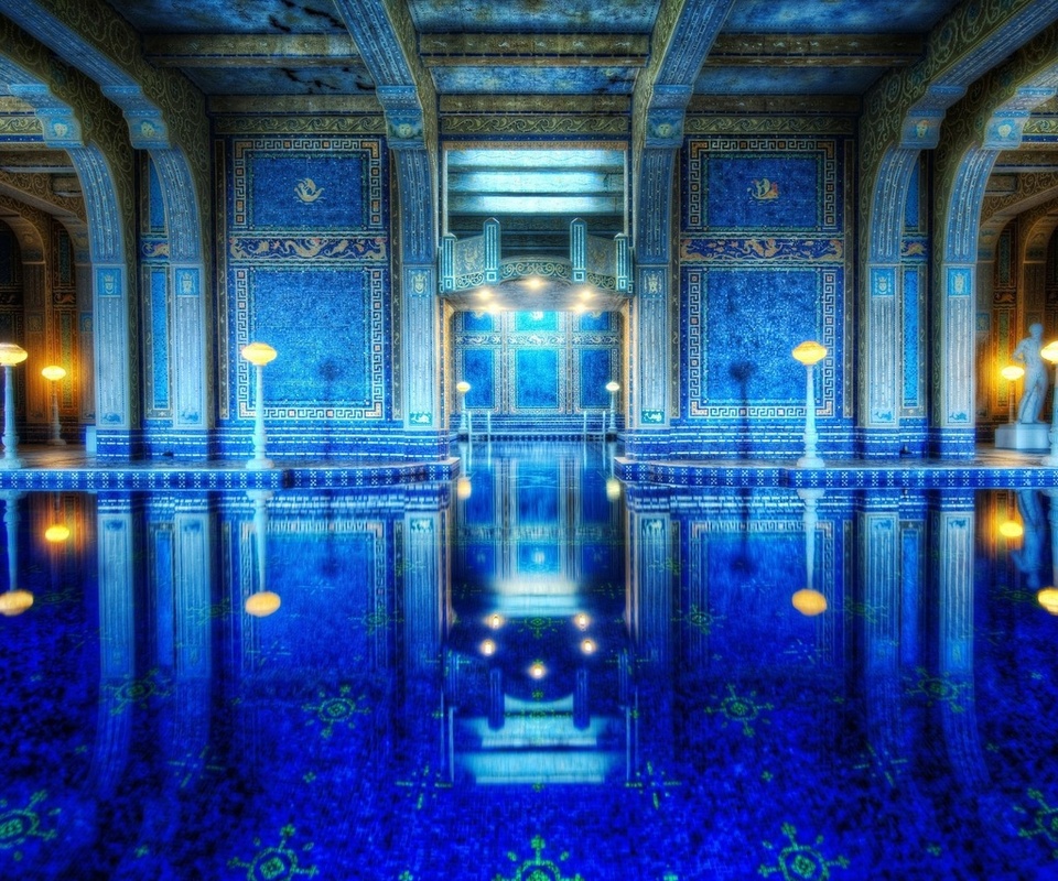 roman pool,  , Hearst castle, california