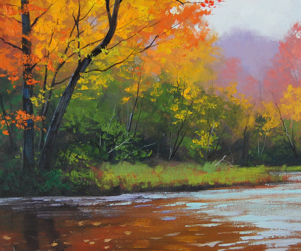 autumn stream, artsaus, , 