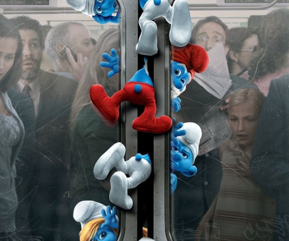 new-york, -, , , underground, station, the movie, Smurfs