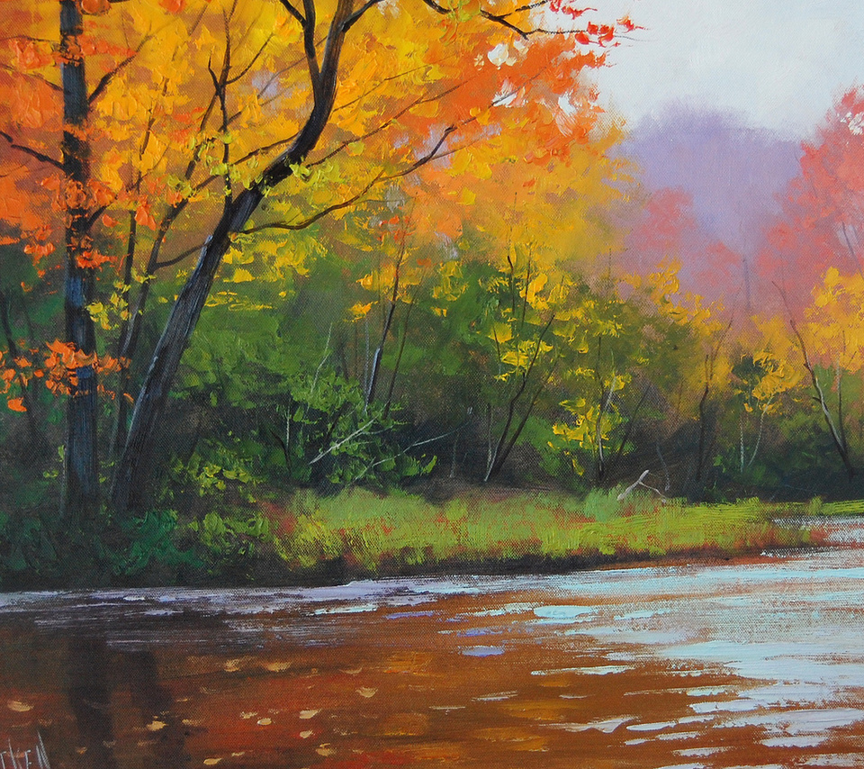 autumn stream, artsaus, , 