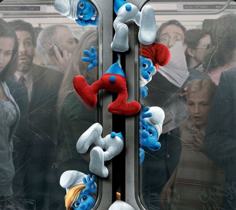 new-york, -, , , underground, station, the movie, Smurfs