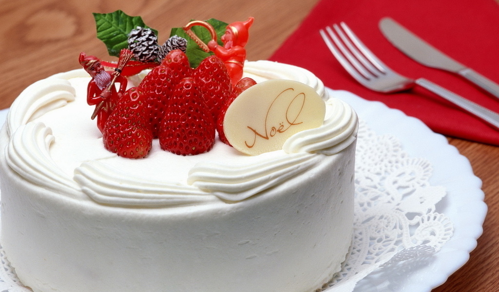 strawberry, christmas, sweet, happy new year, noel, creme, cake, merry christmas, No__l, holiday