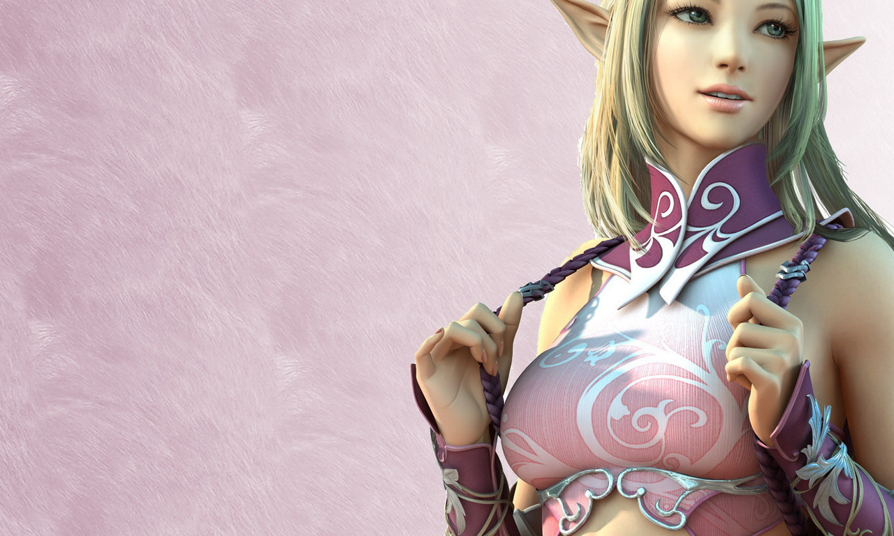 , Lineage, , , , elf, girl, game wallpapers