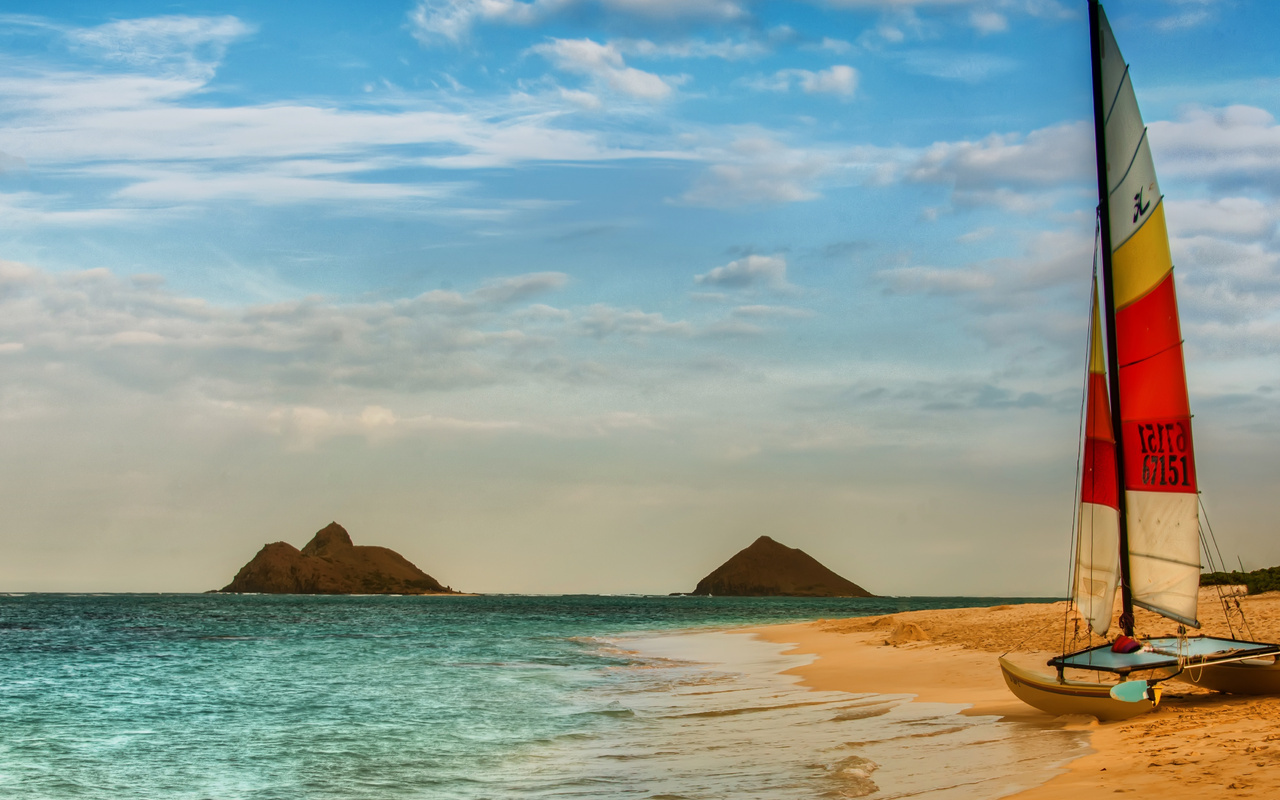 nature, beach, , clouds, sea, boat, , sky