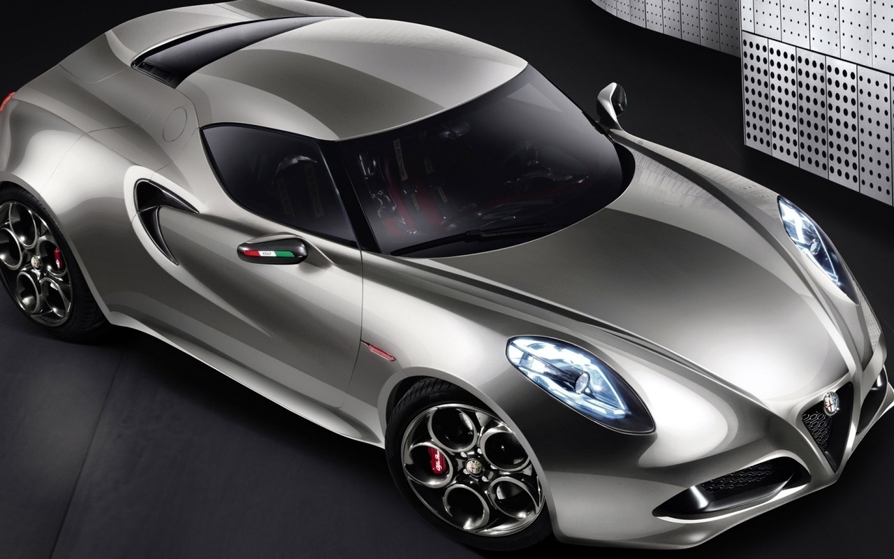 Alfa romeo, car, concept, 4c