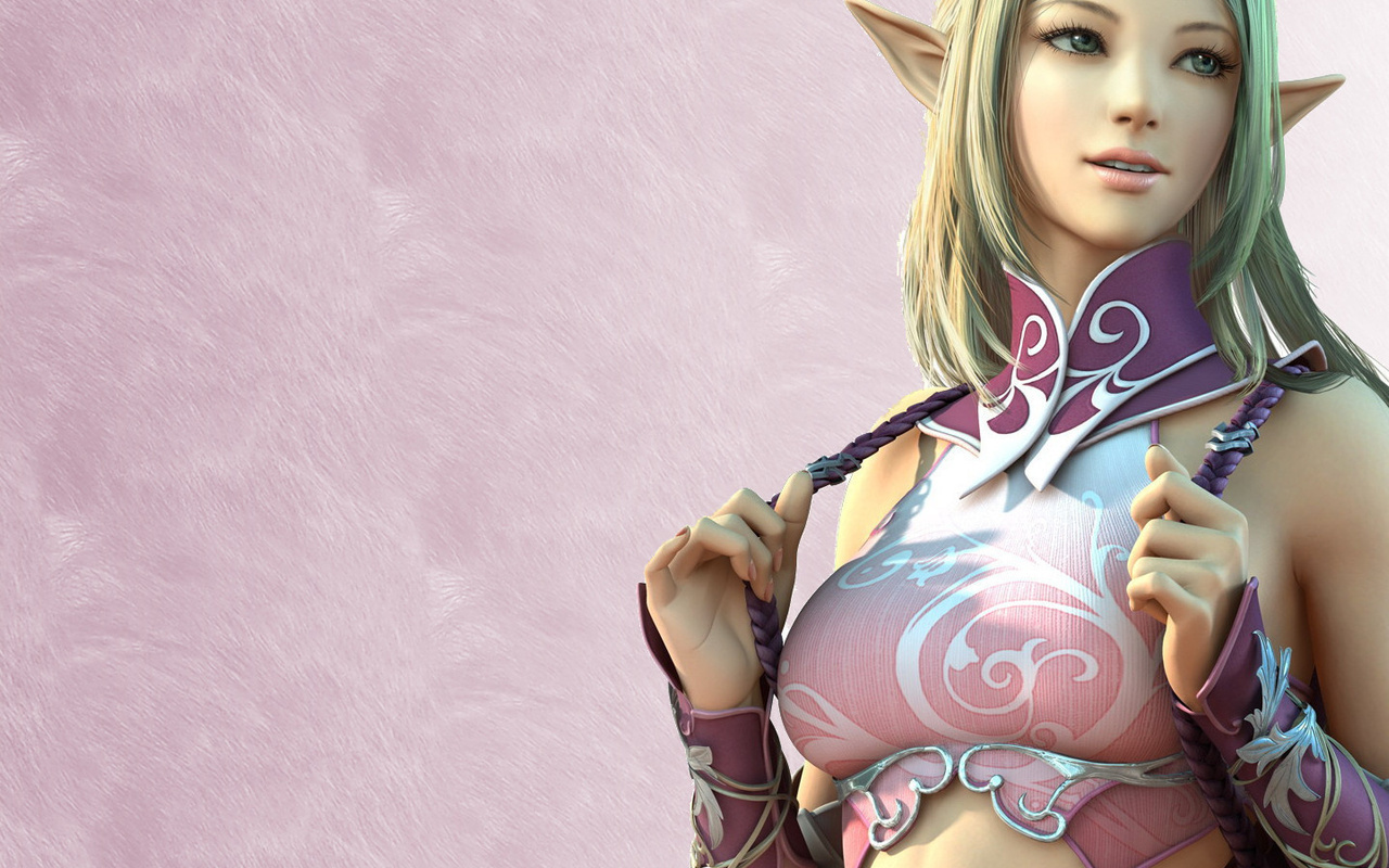 , Lineage, , , , elf, girl, game wallpapers