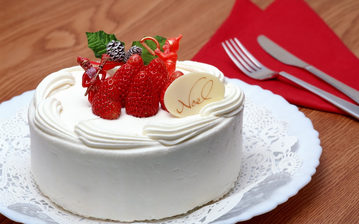 strawberry, christmas, sweet, happy new year, noel, creme, cake, merry christmas, No__l, holiday