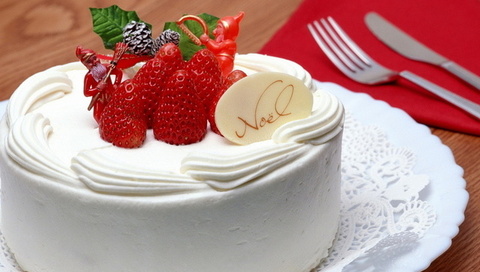 strawberry, christmas, sweet, happy new year, noel, creme, cake, merry christmas, No__l, holiday