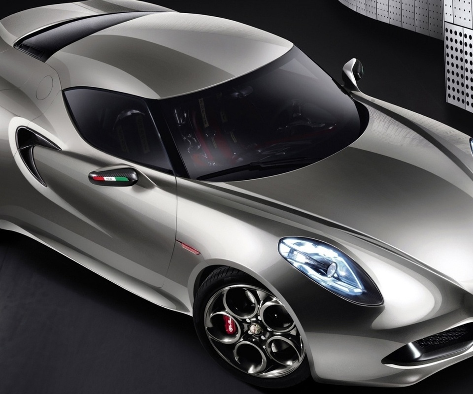 Alfa romeo, car, concept, 4c