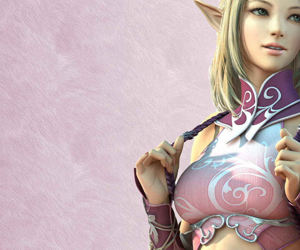 , Lineage, , , , elf, girl, game wallpapers