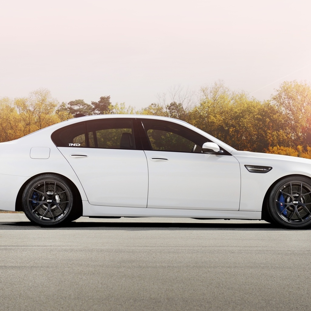 f10, , road, bbs, wheels, , trees, bmw, m5