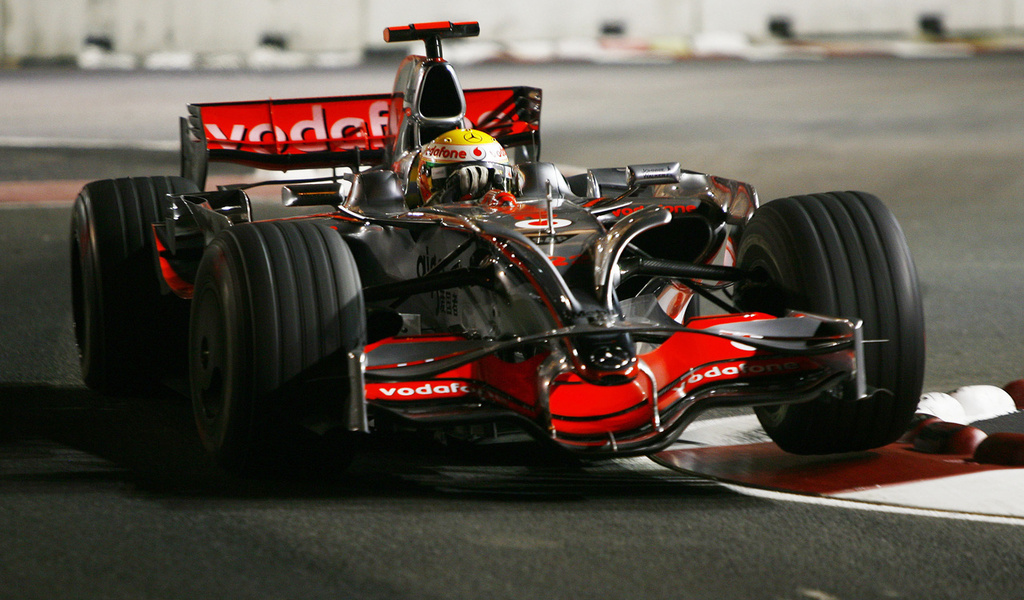 2008, mclaren, formula one,  1, singapore gp, Formula 1, f1, mp4-23, lewis hamilton