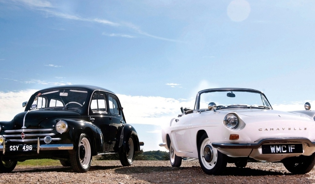 5-window, v8, coupe, and, caravelle, ford, renault, 1936, deluxe