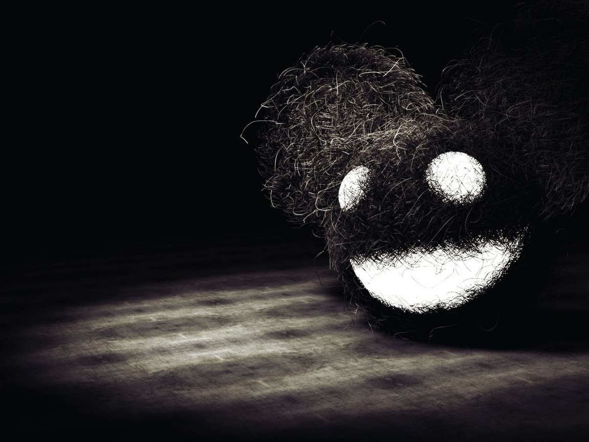  , deadmau5, head black and white