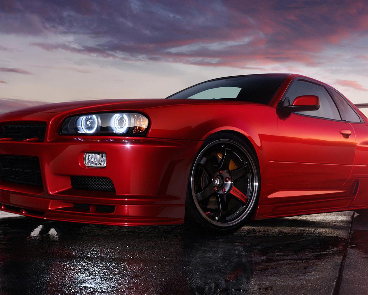 , red, r34, skyline, , styling