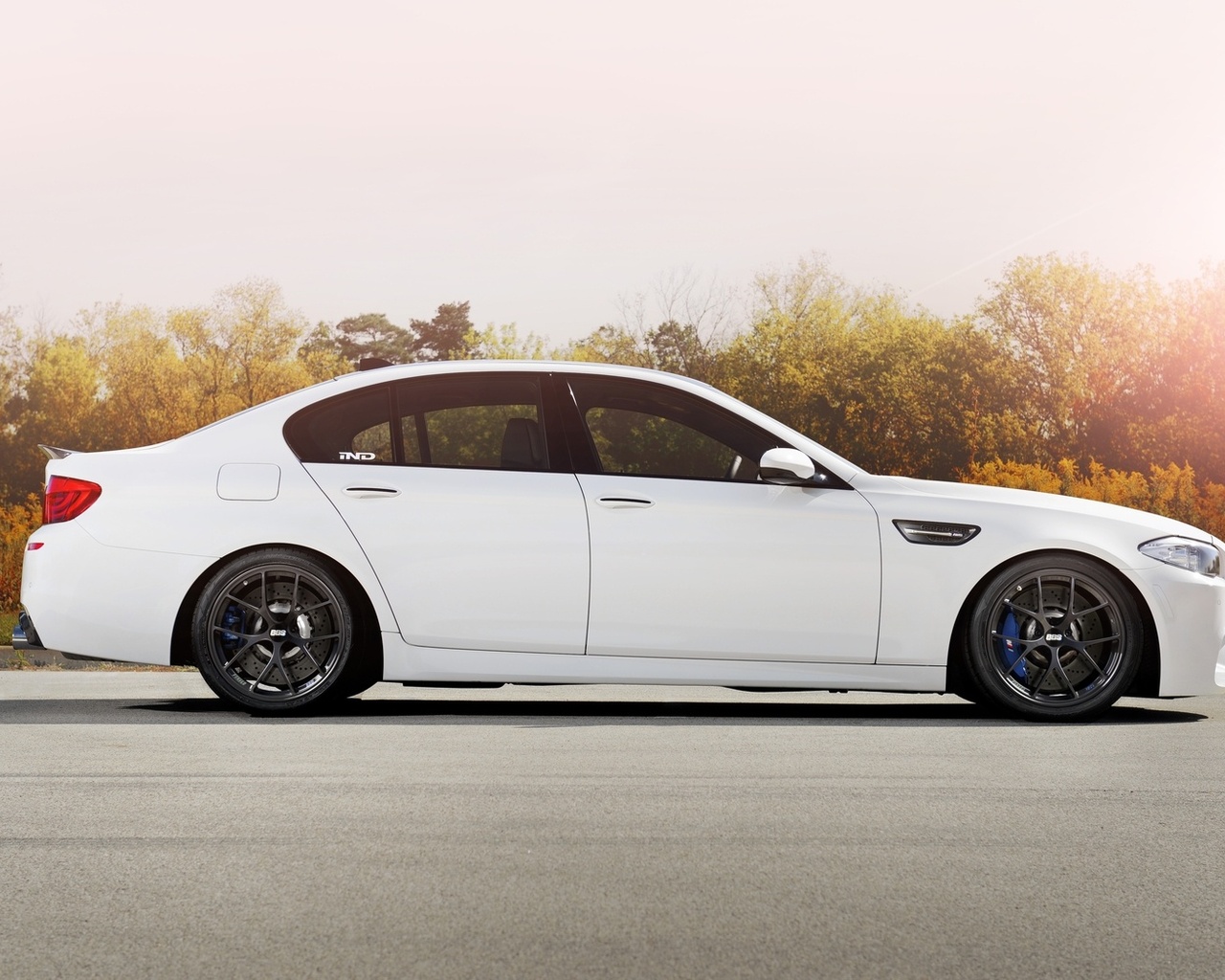 f10, , road, bbs, wheels, , trees, bmw, m5