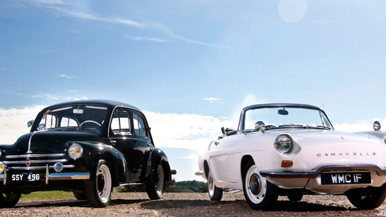 5-window, v8, coupe, and, caravelle, ford, renault, 1936, deluxe