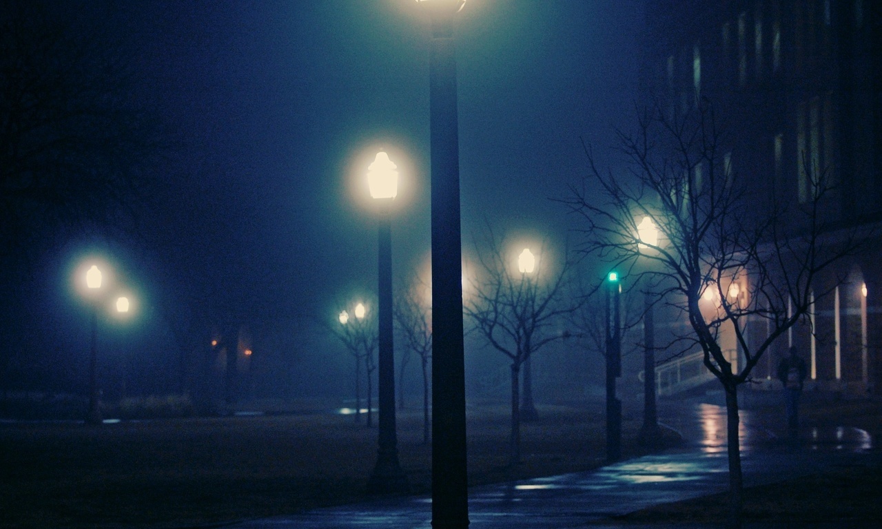 , night, foggy, , , 