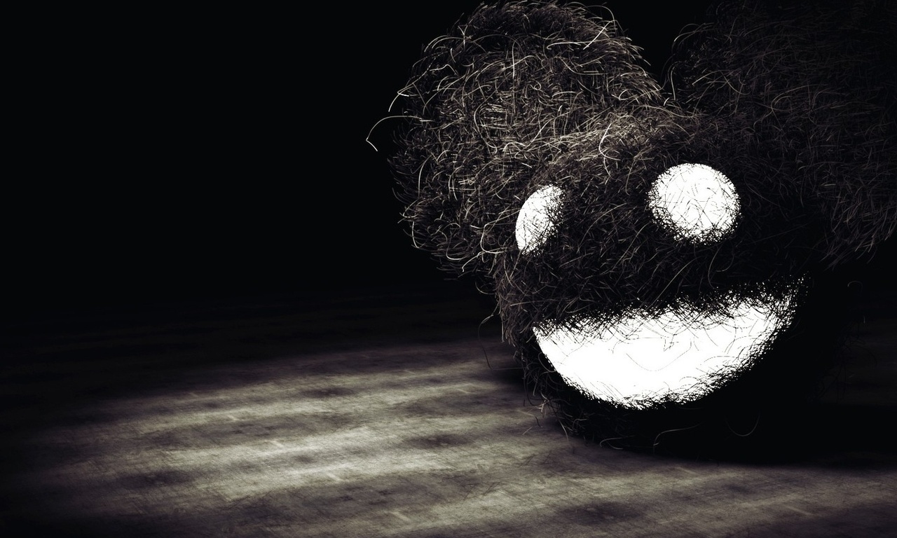  , deadmau5, head black and white