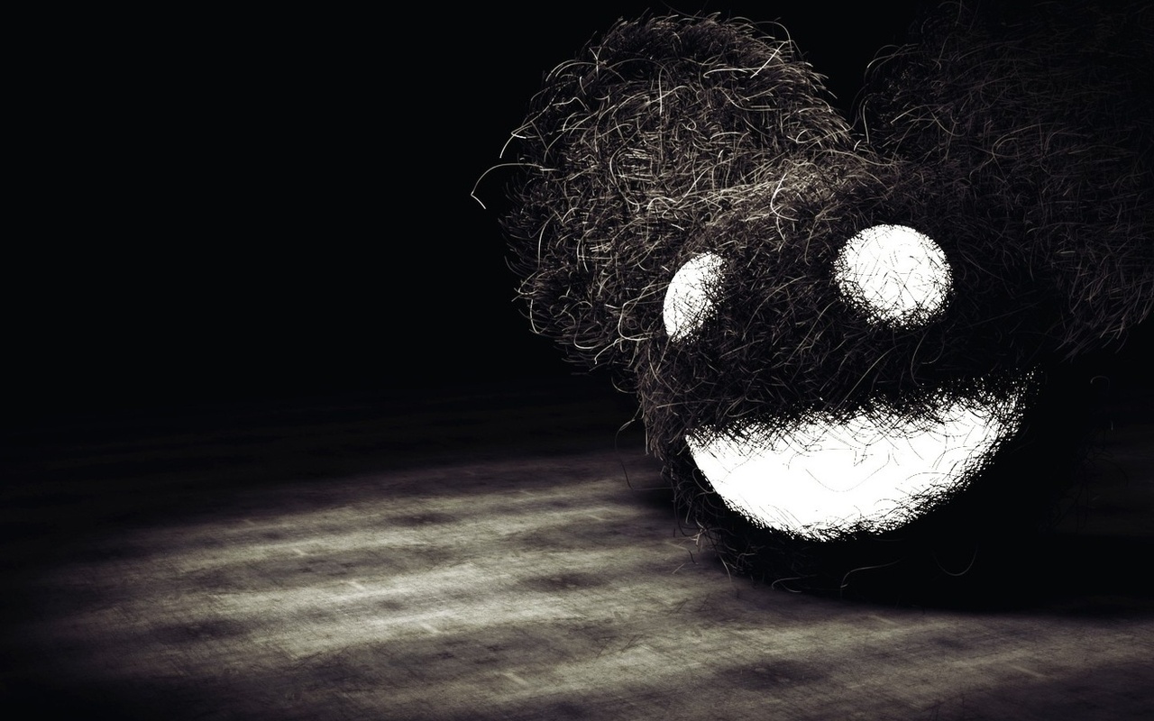  , deadmau5, head black and white