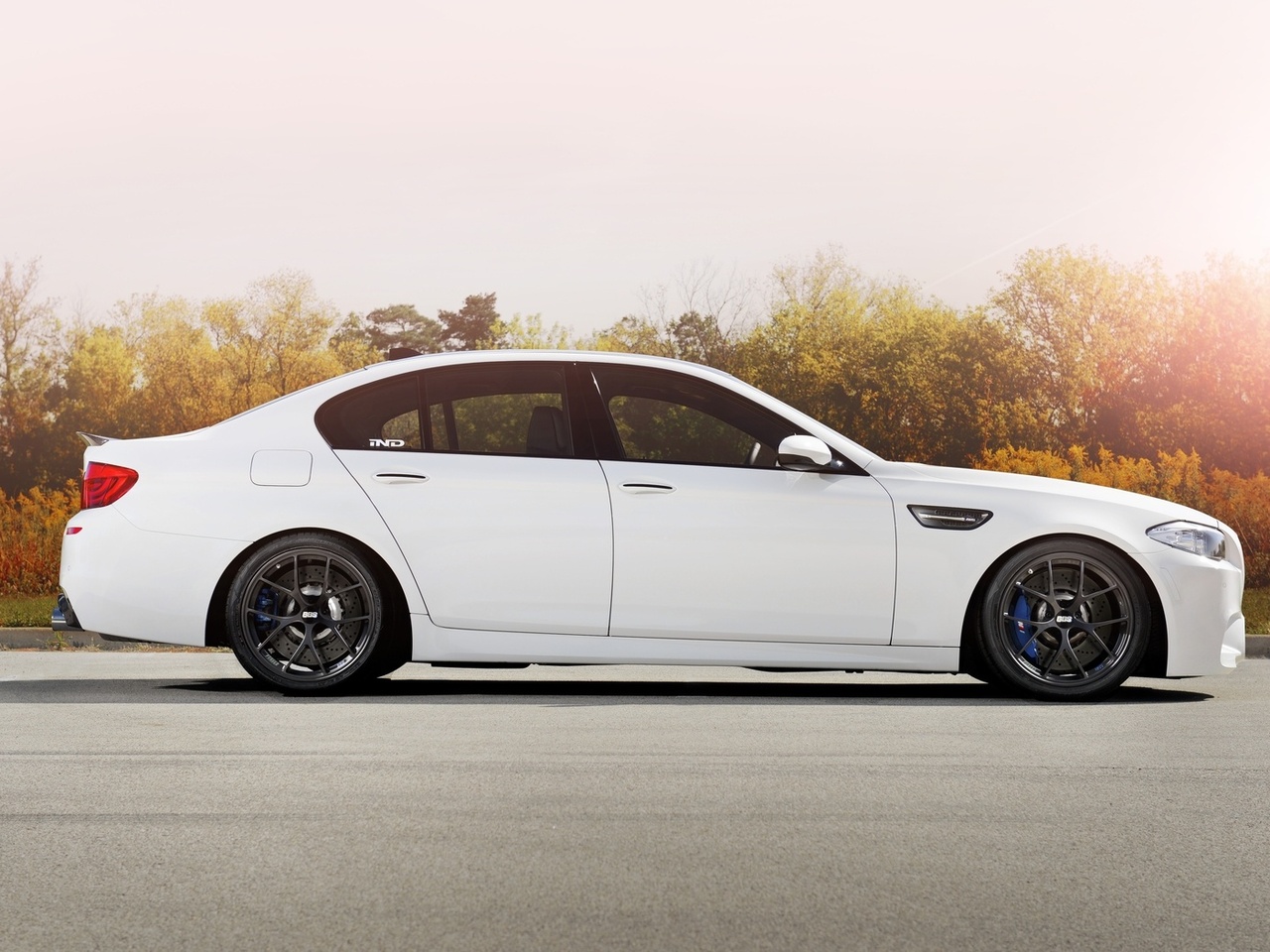 f10, , road, bbs, wheels, , trees, bmw, m5