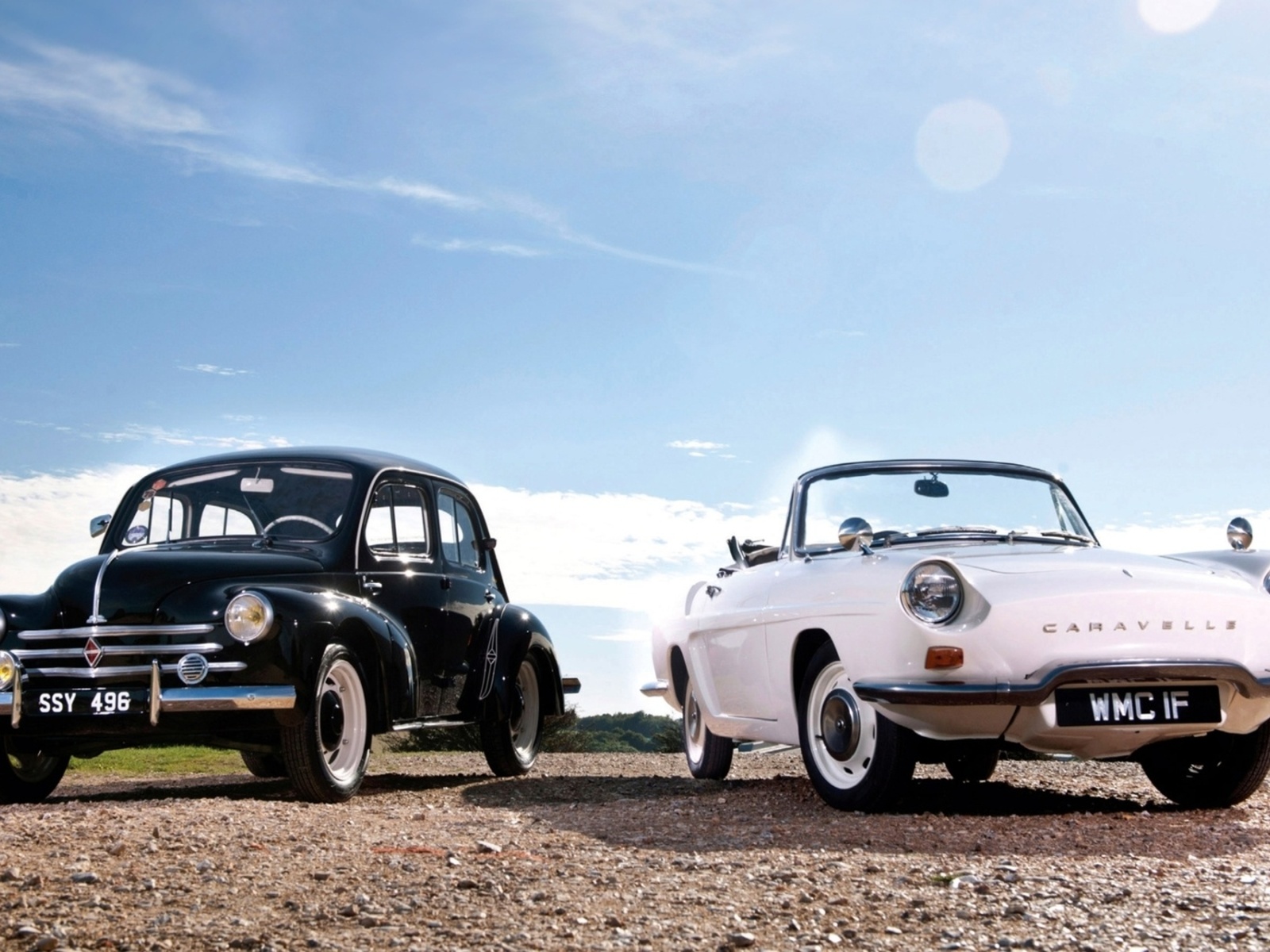 5-window, v8, coupe, and, caravelle, ford, renault, 1936, deluxe