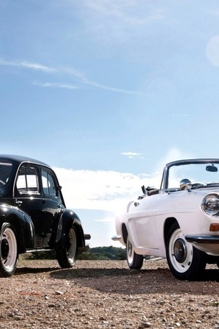 5-window, v8, coupe, and, caravelle, ford, renault, 1936, deluxe