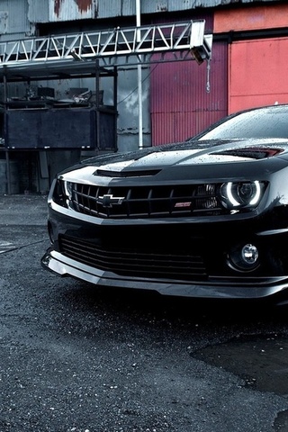 chevrolet, wallpapers, camaro, black, car, vossen, tuning, beautiful