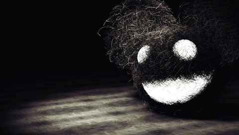  , deadmau5, head black and white