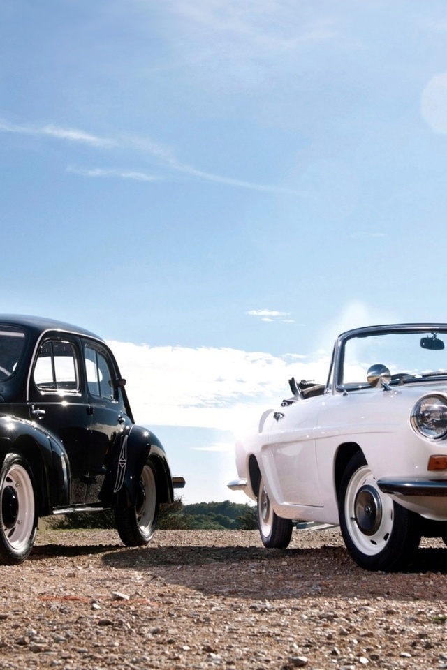 5-window, v8, coupe, and, caravelle, ford, renault, 1936, deluxe