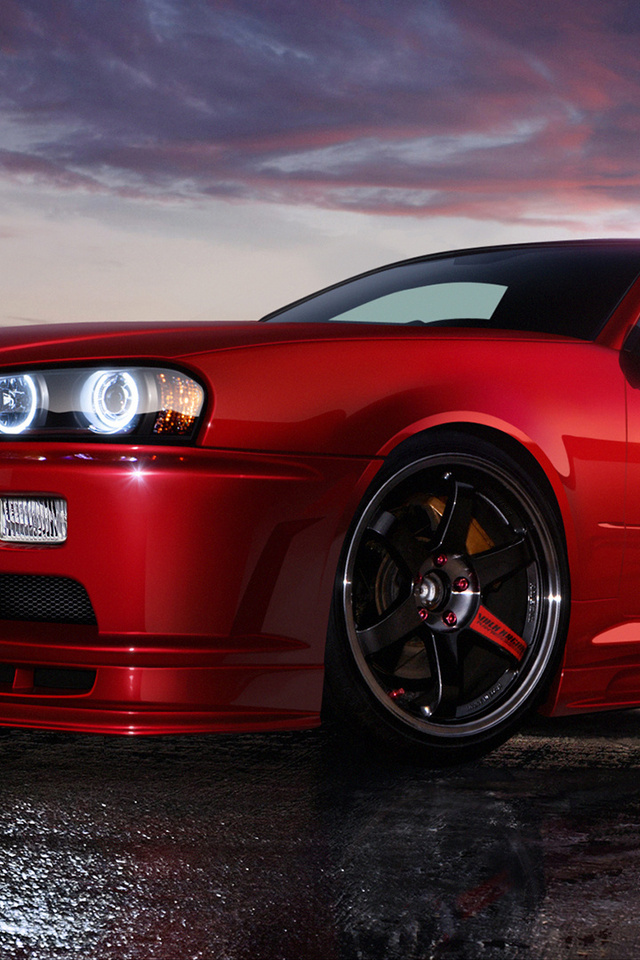 , red, r34, skyline, , styling