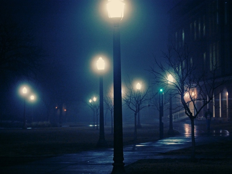 , night, foggy, , , 