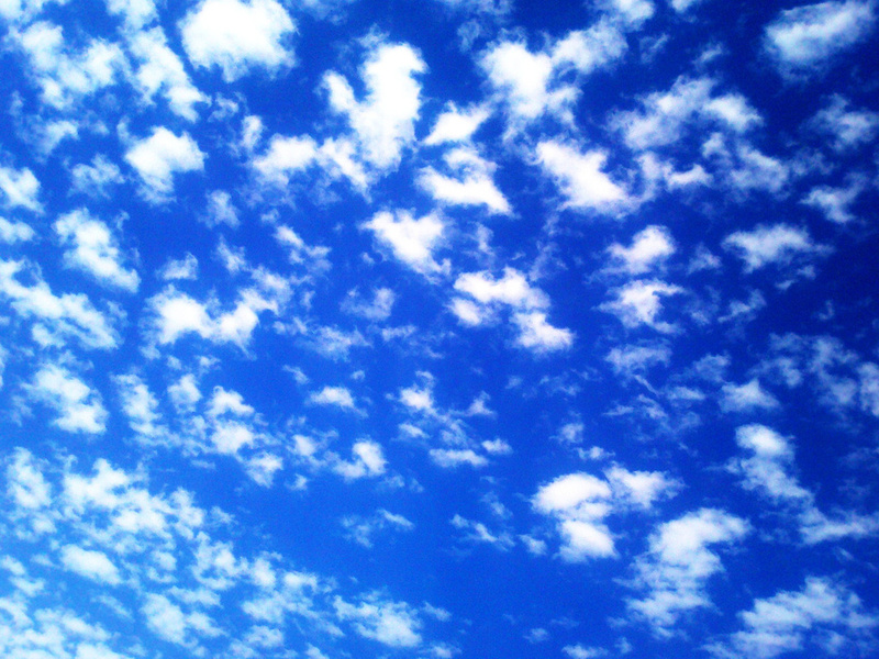 clouds, blue sky, sky