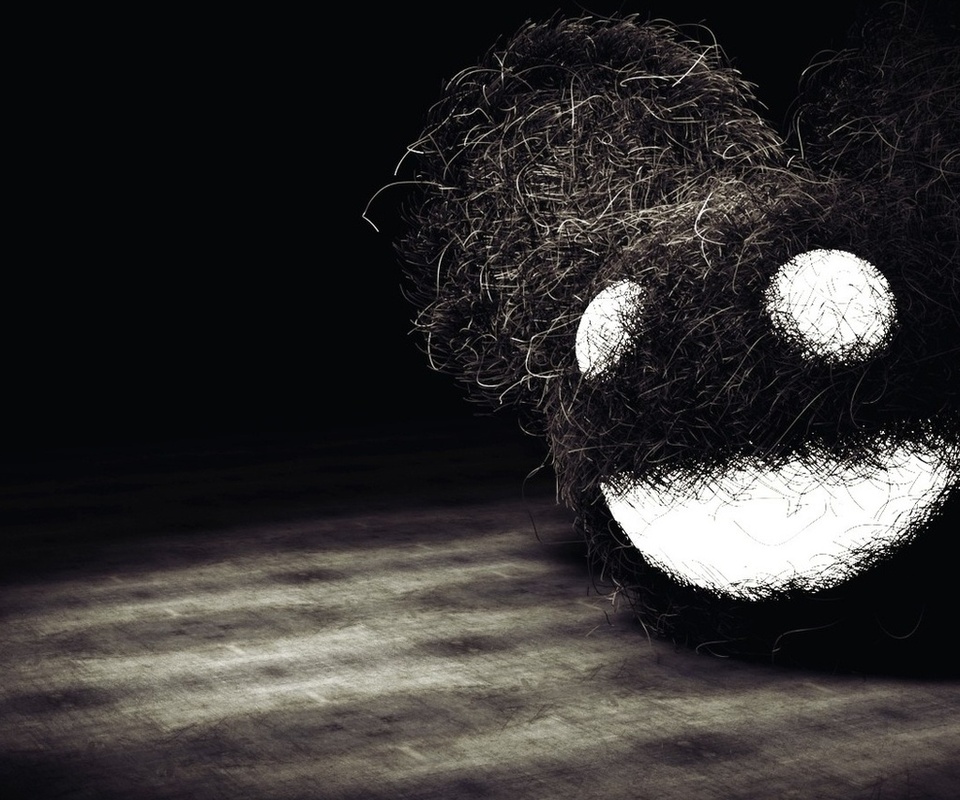  , deadmau5, head black and white