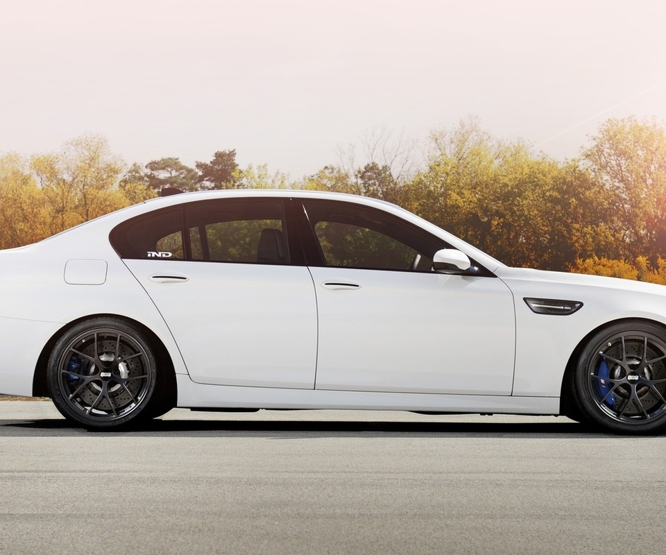 f10, , road, bbs, wheels, , trees, bmw, m5