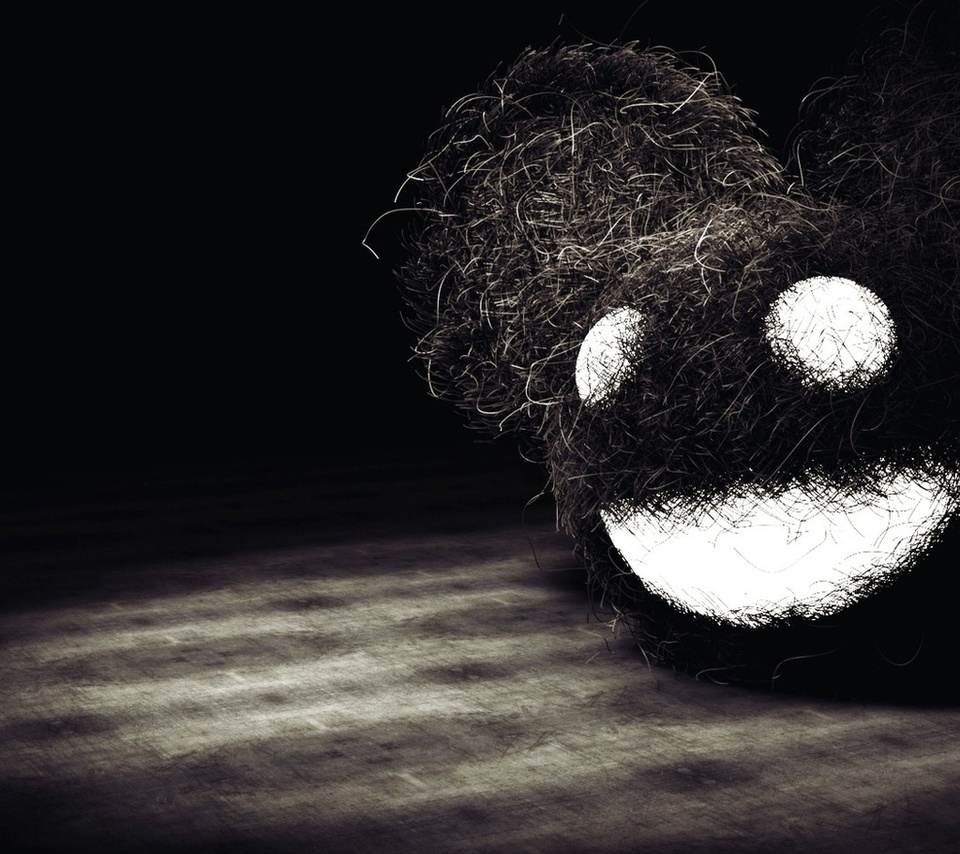  , deadmau5, head black and white